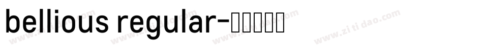 bellious regular字体转换
